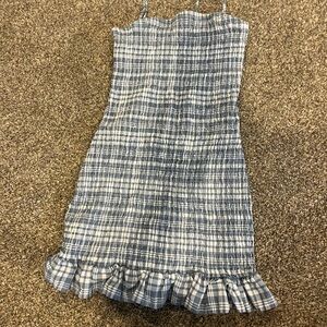 Wild Fable Blue and White Plaid Dress